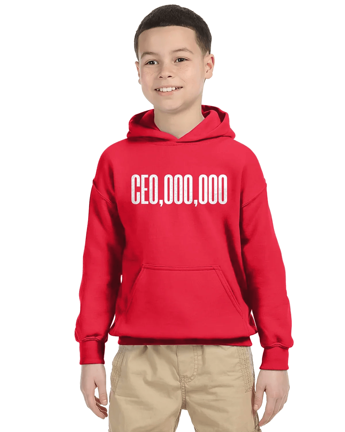 CEO_OOO_OOO-kid-hoodie-red2 - Apparel's Nest 