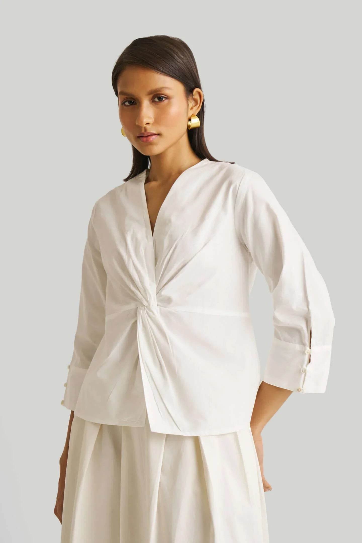 FRONTTWISTWHITETOP6 - Apparel's Nest 