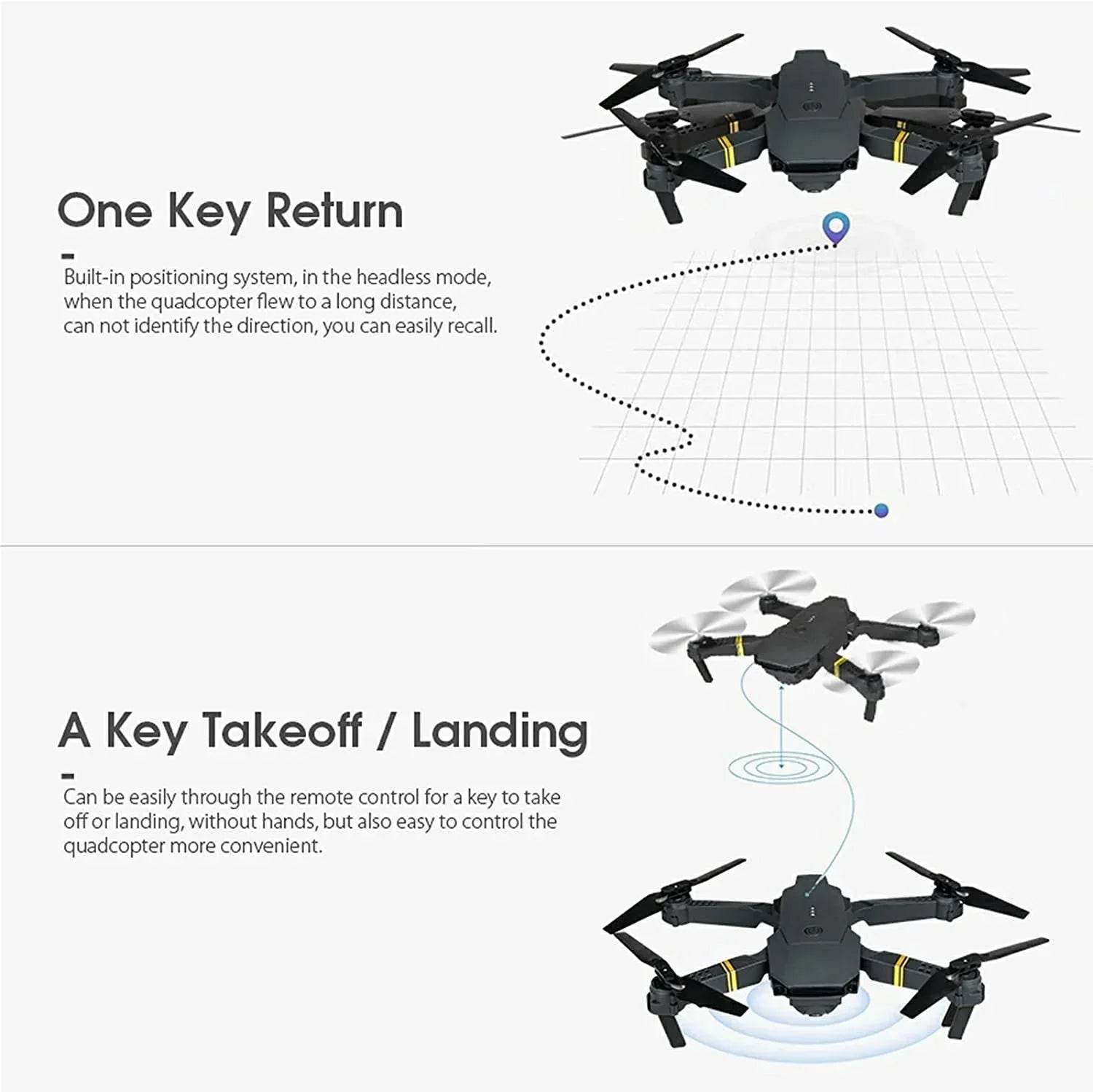 FoldableQuadcopterDrone4kHDRC5 - Apparel's Nest 